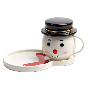 Чайная пара СНЕГОВИК с крышкой Чайная пара СНЕГОВИК с крышкой