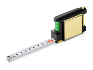 Рулетка на 2 м с уровнем и блоком для записей «Nerd» Рулетка на 2 м с уровнем и блоком для записей «Nerd»