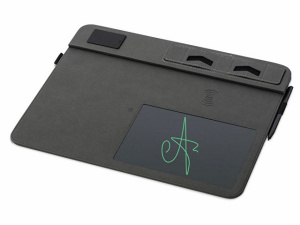 Многофункциональный коврик для мыши «Multi Pad» с беспроводной зарядкой и LCD экраном, 10 Вт Многофункциональный коврик для мыши «Multi Pad» с беспроводной зарядкой и LCD экраном, 10 Вт