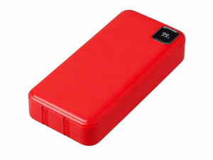 Внешний аккумулятор со встроенными кабелями «Фрэйм Про», QC/PD, 20000 мАч