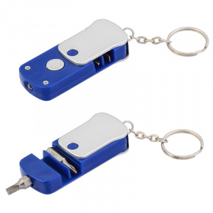 Брелок-фонарик с отверткой