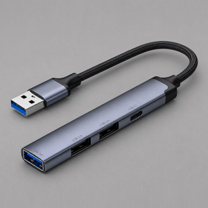 USB-хаб USB-A 3.0 + 2xUSB-A 2.0 + USB-C USB-хаб USB-A 3.0 + 2xUSB-A 2.0 + USB-C