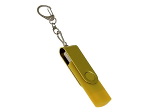 USB 3.0- флешка на 32 Гб с поворотным механизмом и дополнительным разъемом Type-C