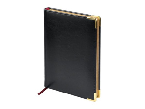 Ежедневник датированный А5 «Sidney Nebraska» на 2026 год, с золотым срезом и уголками