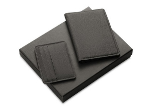 Подарочный набор «Consul»: обложка для паспорта и картхолдер Подарочный набор «Consul»: обложка для паспорта и картхолдер