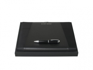 Подарочный набор: ручка шариковая, папка для конференций А4