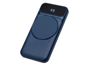 Магнитный беспроводной внешний аккумулятор со встроенными кабелями «Мэни», 10000 мАч Магнитный беспроводной внешний аккумулятор со встроенными кабелями «Мэни», 10000 мАч