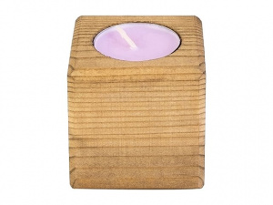 Свеча в декоративном подсвечнике «Лаванда»