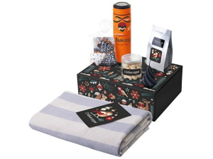 Подарочный набор «Re:Warm» с пледом, термосом и свечой