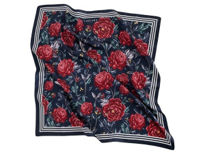 Платок «Русские сезоны» темно-синий Платок «Русские сезоны» темно-синий