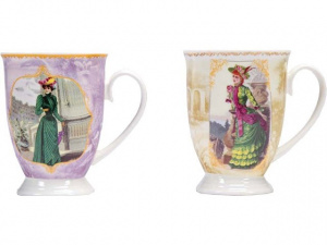 Набор «Дамы высшего общества»: две кружки и чайное ситечко