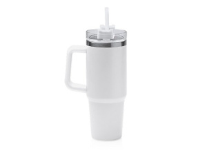 Термокружка «Крэнстон» с трубочкой и поворотной крышкой, 850 мл