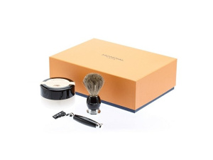 Бритвенный набор: станок MACH3, помазок, крем для бритья Sandalo