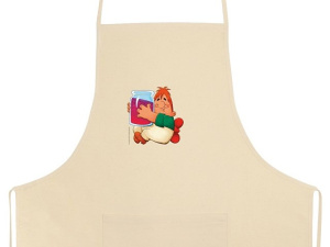 Фартук с карманом из хлопка «Карлсон» Фартук с карманом из хлопка «Карлсон»