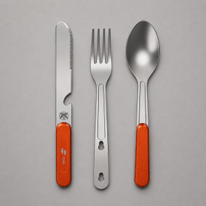 Набор столовых приборов для кемпинга, 160 мм, 4 функции Набор столовых приборов для кемпинга, 160 мм, 4 функции