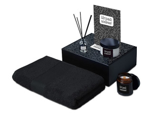 Подарочный набор «Re:y. Care» с полотенцем, солью для ванны и диффузором Подарочный набор «Re:y. Care» с полотенцем, солью для ванны и диффузором