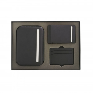 Набор-трансформер (дорожный органайзер, портмоне) со cъёмным (на магните) беспроводным зарядным устройством 3000 mAh