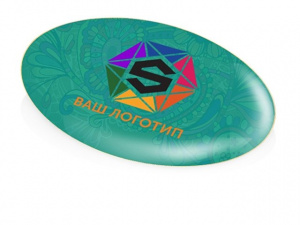 Значок металлический «Овал»