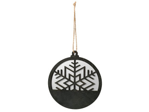 Подвеска деревянная «Noirflake»
