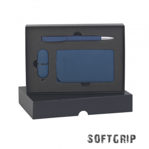 Набор "Камень" на 3 предмета, 4000 mAh /16Gb, с покрытием soft grip Набор "Камень" на 3 предмета, 4000 mAh /16Gb, с покрытием soft grip