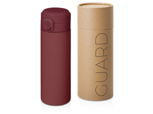 Вакуумная термокружка c кнопкой «Guard», soft-touch, 400 мл