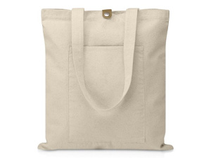 Cумка «Clip» из хлопка 340 г/м2 с застежкой из экокожи