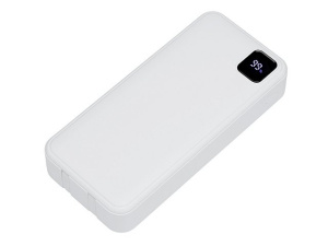 Внешний аккумулятор со встроенными кабелями «Фрэйм Про», быстрая зарядка, 20000мач Внешний аккумулятор со встроенными кабелями «Фрэйм Про», быстрая зарядка, 20000мач